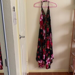 NWOT Floral Halter Maxi Dress